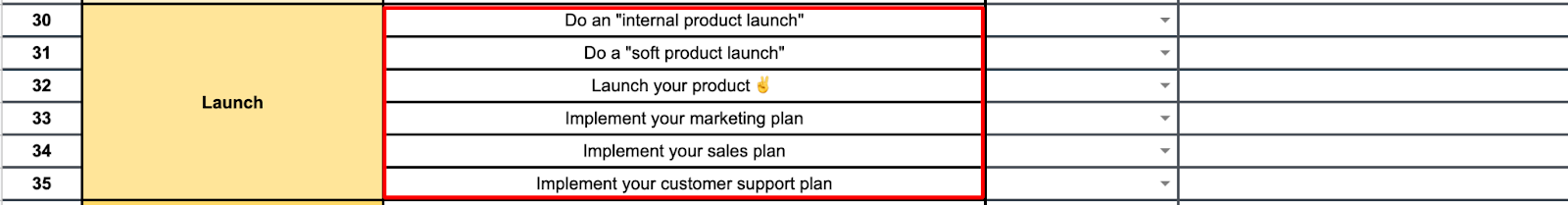Product launch checklist template 