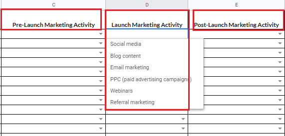 Product Launch Plan Template example