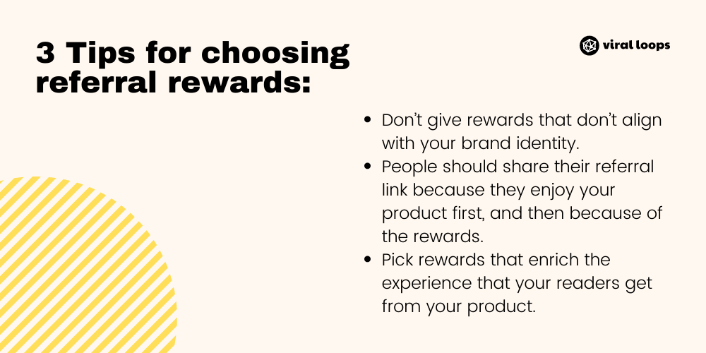Tips for choosing referral rewards