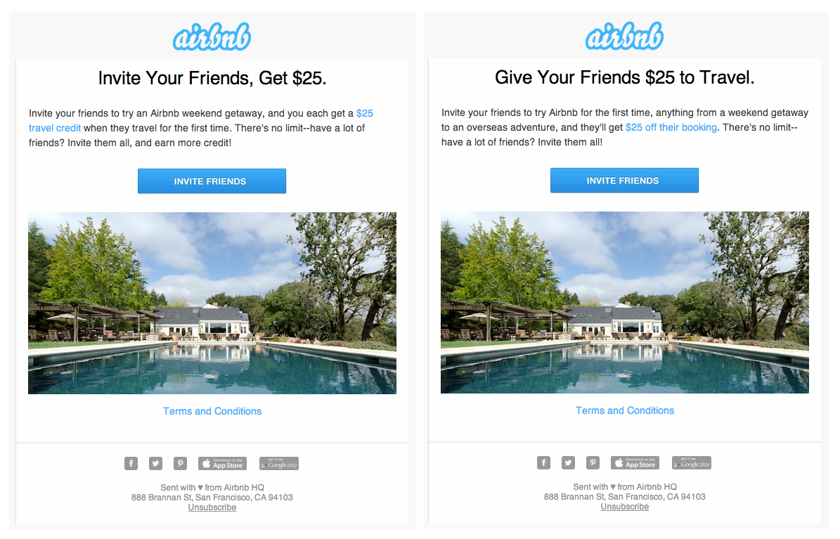 airbnb Referral Viral Loops